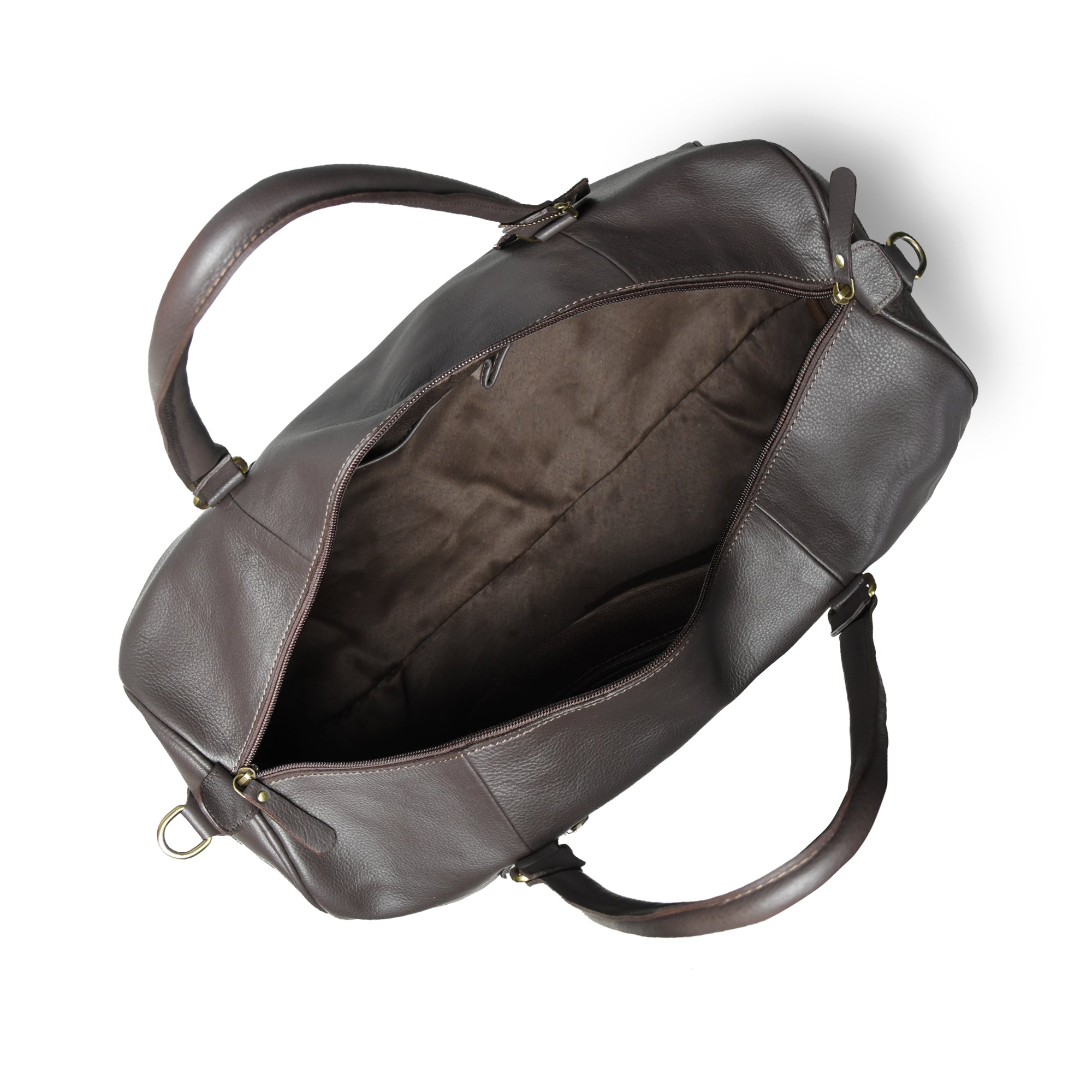The Voyager Leather Travel Duffel - Brown Colour